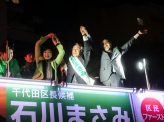 千代田区長選前夜、小池旋風止まず