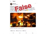 【ファクトチェック】Tweet「火炎瓶で露軍の戦車を破壊するウクライナ市民」→誤り